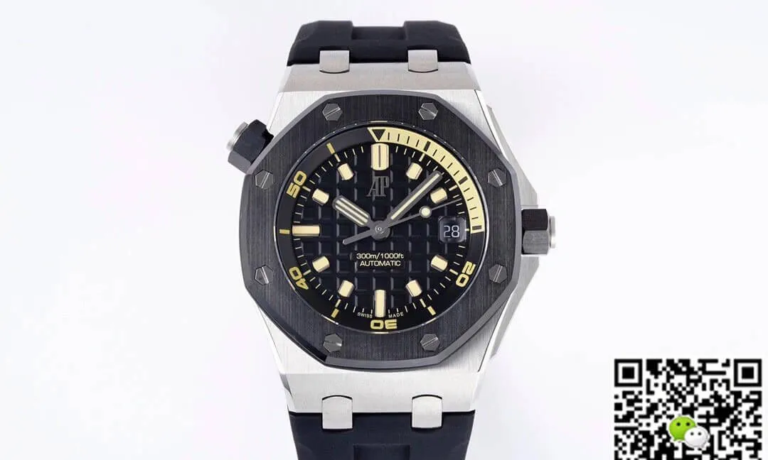 Audemars Piguet Royal Oak Offshore 15720CN.OO.A002CA.01 ZF Factory 1:1 Best Edition Replica Watch Black Strap